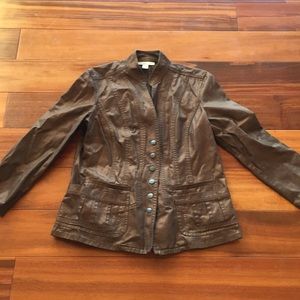 COLDWATER CREEK BRONZE JEAN JACKET